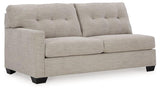 Ashley Mahoney 2-piece sleeper sectional with chaise, featuring plush upholstery and modern design for comfortable living space.