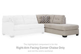 Ashley Mahoney 2-Piece Sleeper Sectional with Chaise, modern fabric sofa with fold-out bed and chaise lounge for living room comfort.