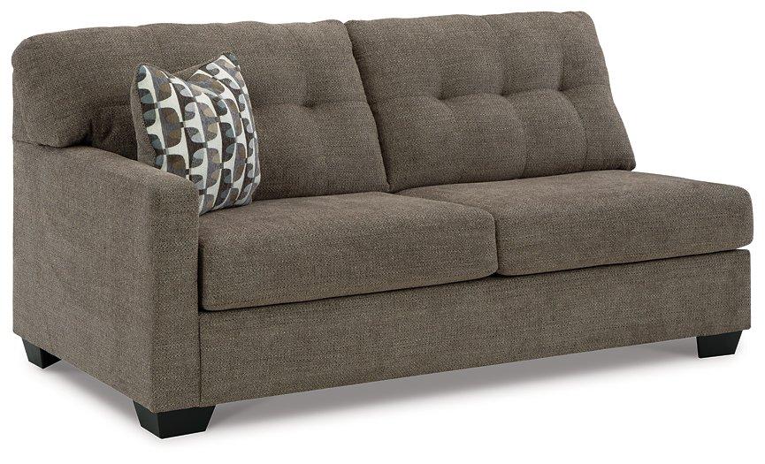 Ashley Mahoney 2-Piece Sleeper Sectional with Chaise in neutral upholstery, showcasing comfortable seating and modern design.