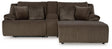 Ashley Furniture top tier reclining sectional sofa with chaise, featuring plush cushions and modern design.