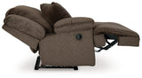 Ashley Furniture Top Tier reclining sectional sofa with chaise, featuring plush cushions and modern design in a cozy living room setting.