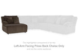 Ashley Furniture Top Tier reclining sectional sofa with chaise, featuring plush cushions and modern design for comfortable lounging.