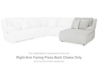 Ashley Furniture Top Tier reclining sectional sofa with chaise, featuring plush cushions and modern design in a stylish fabric.