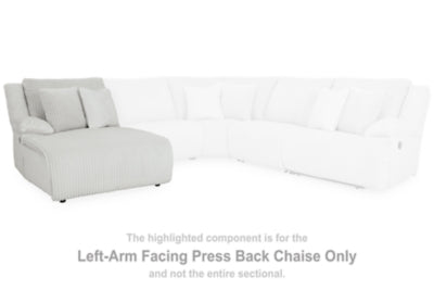 Ashley Furniture Top Tier reclining sectional sofa with chaise, featuring plush cushions and modern design for comfortable seating.