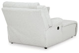 Ashley Furniture Top Tier reclining sectional sofa with chaise, showcasing plush fabric, reclining seats, and modern design.