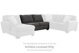 Ashley Furniture Ambee 3-piece sectional with chaise, showcasing plush fabric upholstery and modern design for stylish living spaces.