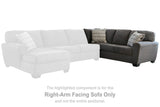 Ashley Furniture Ambee 3-piece sectional with chaise, featuring plush cushions and modern design for comfortable living space.