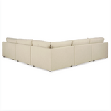 Ashley Furniture Atlas Cloud 5-piece corner sectional sofa with plush cushions and modern design, shown in a contemporary living room setting.