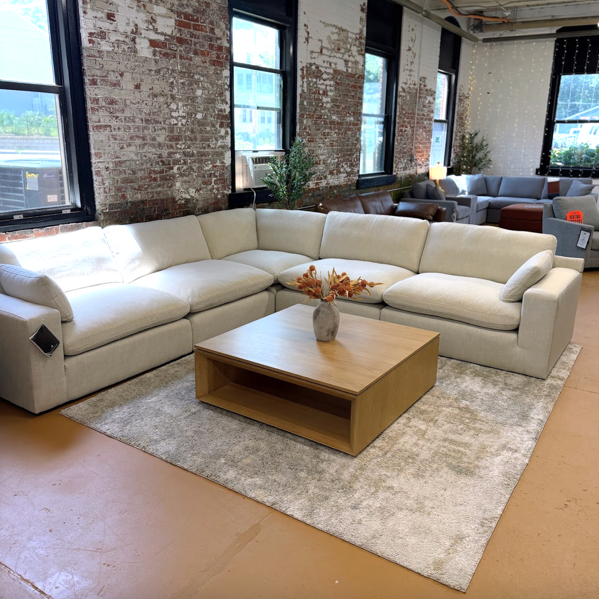 Atlas Cloud Corner Sectional (5pc) - Pull Up A Couch