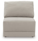 Ashley Furniture Next-Gen Gaucho sectional shown from head-on, featuring plush cushions and modern design in a spacious living room setting.