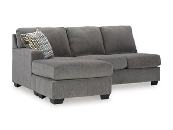 Ashley Furniture Riverfield sectional with chaise, showing a spacious L-shaped sofa with plush cushions and modern design.
