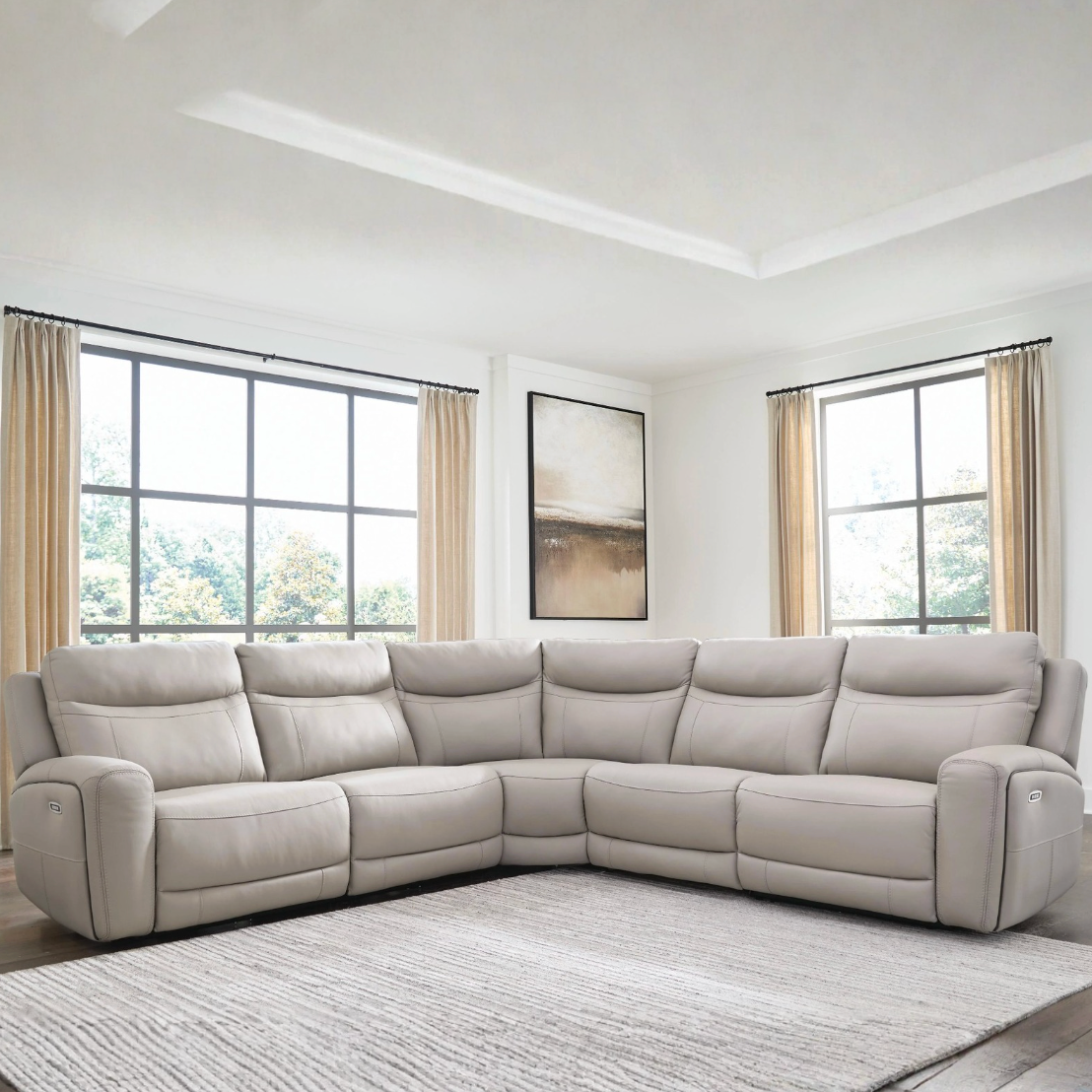 Salerno Power Reclining Sectional (5pc) - Pull Up A Couch