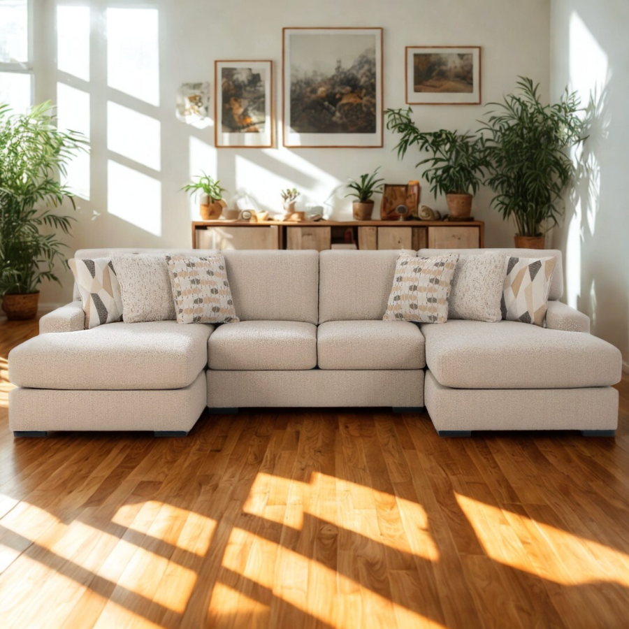 Silverwood Sectional w/ Double Chaise
