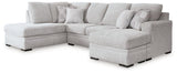 Ashley Furniture Gabyleigh sectional with chaise, featuring plush fabric, modern design, and spacious seating for living room comfort.