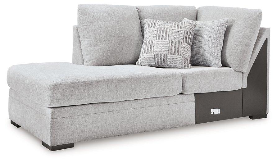 Ashley Furniture Gabyleigh sectional with chaise, featuring plush fabric upholstery and a spacious seating arrangement.