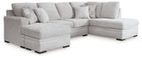 Ashley Furniture Gabyleigh sectional with chaise, featuring plush cushions and modern design in a cozy living room setting.