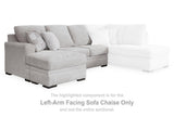 Ashley Furniture Gabyleigh sectional with chaise, showing plush fabric upholstery and modern design in a spacious living room setting.
