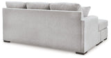 Ashley Furniture Gabyleigh sectional with chaise showing plush fabric, modern design, and spacious seating in a stylish living room setting.