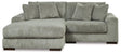 Ashley Furniture Lindyn sectional with chaise, featuring plush fabric upholstery and modern design for comfortable living space.