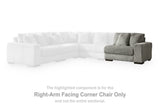 Ashley Furniture Lindyn sectional with chaise, featuring plush cushions and modern design, shown in a stylish living room setting.