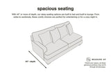 Ashley Furniture Lindyn sectional with chaise featuring deep seating and plush cushions in a modern fabric.