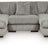 Ashley Furniture Lindyn sectional with double chaise, showcasing plush fabric, modern design, and ample seating in a stylish living room.