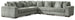 Ashley Furniture Lindyn sectional sofa with plush fabric and modern design, shown in a cozy living room setting.