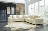 Ashley Furniture Lindyn sectional sofa with plush cushions and modern design, shown in a spacious living room setting.
