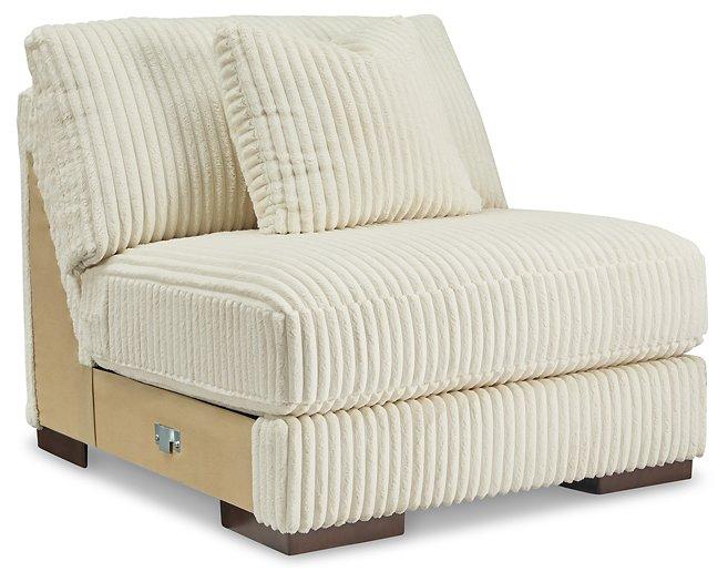 Ashley Furniture Lindyn sectional sofa with plush cushions and neutral fabric, perfect for modern living rooms.