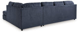 Ashley Furniture Albar Place sectional sofa showing neutral fabric upholstery and modern sectional design.