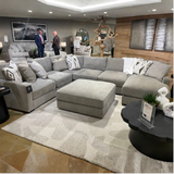 Ashley Furniture Riverview corner sectional with left chaise, 6-piece living room sofa set, featuring plush cushions and contemporary design.