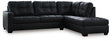 Ashley Furniture Barlin Mills sectional with chaise, showing plush fabric, corner seating, and contemporary design in a spacious living room.