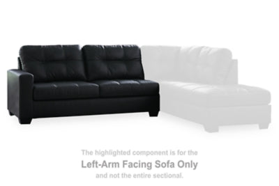 Ashley Furniture Barlin Mills sectional with chaise, featuring plush cushions and modern design, in a stylish living room setting.