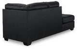 Ashley Furniture Barlin Mills sectional with chaise, showcasing a comfortable fabric sectional sofa with a chaise lounge.