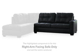 Ashley Furniture Barlin Mills sectional with chaise, showing plush fabric, multiple seating areas, and modern design.