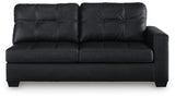 Ashley Furniture Barlin Mills sectional with chaise, showing a modern fabric sofa with a comfortable chaise lounge.