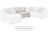 Ashley Furniture Koralynn sectional with chaise, showing the plush fabric, modern design, and spacious L-shaped couch with chaise lounge.