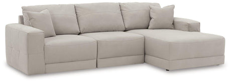 Ashley Furniture Next-Gen Gaucho Sectional Sofa with Chaise, modern sectional with plush cushions and chaise lounge in a stylish living room.