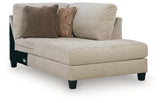 Ashley Furniture Steelwater Retreat sectional with chaise, showing a stylish, comfortable sectional sofa in a modern living room setting.