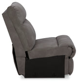 Ashley Furniture Next-Gen DuraPella power reclining sectional with plush cushions and modern design, shown from the side.