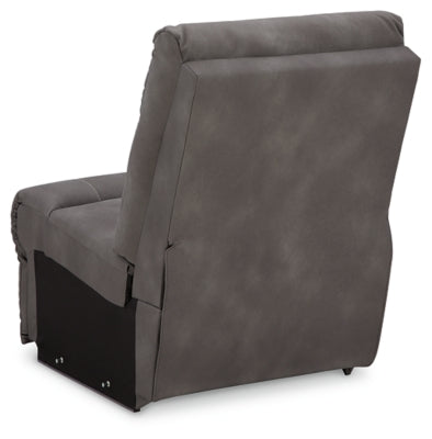 Ashley Furniture Next-Gen DuraPella power reclining sectional with plush cushions and modern design, shown from the back.