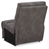 Ashley Furniture Next-Gen DuraPella power reclining sectional with plush cushions and modern design, shown from the back.