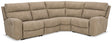 Ashley Furniture Next-Gen DuraPella power reclining sectional with plush cushions and modern design, shown in a sleek fabric finish.
