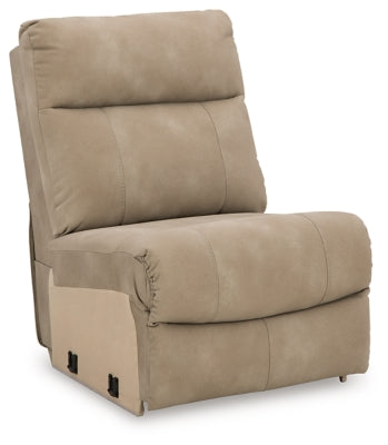 Ashley Furniture Next-Gen DuraPella power reclining sectional with plush cushions and modern design, shown from an angled side view.