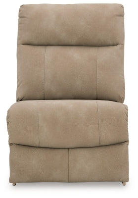 Ashley Furniture Next-Gen DuraPella power reclining sectional with plush cushions and modern design, shown from head-on angle.