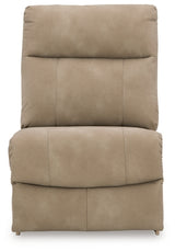 Ashley Furniture Next-Gen DuraPella power reclining sectional with plush cushions and modern design, shown from head-on angle.
