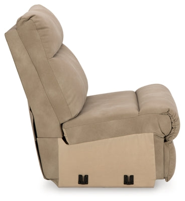 Ashley Furniture Next-Gen DuraPella power reclining sectional with plush cushions and modern design, shown from side angle.