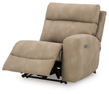 Ashley Furniture Next-Gen DuraPella Power Reclining Sectional shown from an open-angle view, featuring plush cushions and reclining seats.