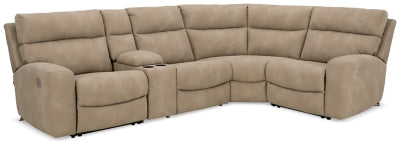 Ashley Furniture Next-Gen DuraPella Power Reclining Sectional with plush cushions and modern design, shown in a stylish living room setting.
