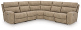 Ashley Furniture Next-Gen DuraPella power reclining sectional with plush cushions and modern design, shown in closed position.
